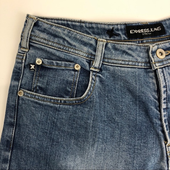 Express vintage high rise blue jeans - 11/12 - Picture 3 of 6